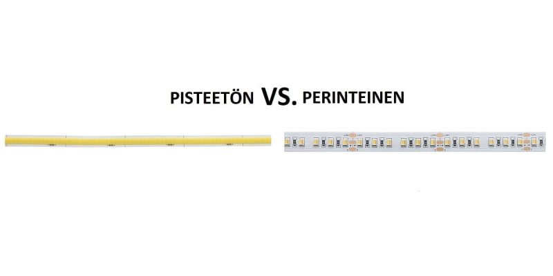 Bande de LED sans points et bande de LED traditionnelle Bande de LED sans points et bande de LED traditionnelle