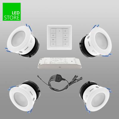 023 CCT LED downlight 4 pcs SETTI avec bouton de commande sans fil