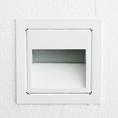 APPLIQUE LED LATERALE, encastrée, dimmable, 3W, CRI80, IP21, blanc mat