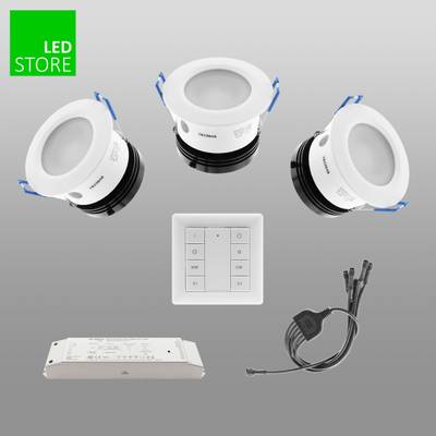 023 CCT LED downlight 3 pcs SETTI avec bouton de commande sans fil