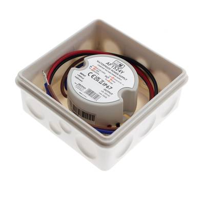 Connecteur électrique rond avec fils colorés, bornes d'entrée et de sortie marquées - composants d'éclairage LED de haute qualité.