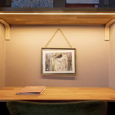Profilé d'étagère encastré pour lumière indirecte pour bande LED, 3 m, aluminium brossé