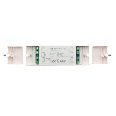Appareil électrique blanc pour l'éclairage LED avec double connecteur, connecteurs de fils et certificats CE et RoHS. Idéal pour un usage professionnel.
