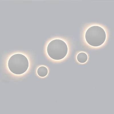 Set d'appliques Eclipse, 5 lampes, dimmable, dimmable, blanc