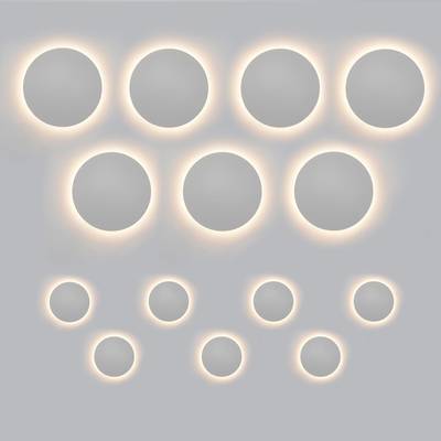 Set d'appliques Eclipse, 14 luminaires, dimmable, dimmable, blanc
