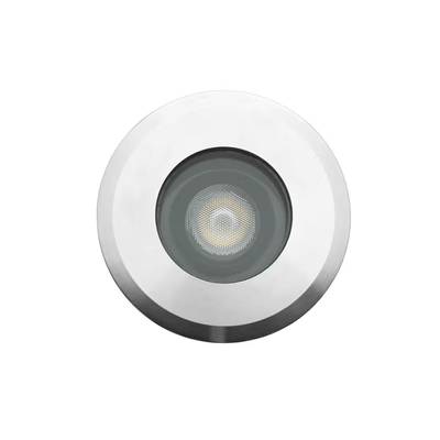 Câble d'éclairage extérieur à LED cylindriques argent-noir avec base blanche, idéal pour l'éclairage du jardin ou des allées.