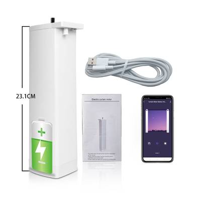 Moteur de rideau Tuya, rechargeable USB, pour rail de rideau