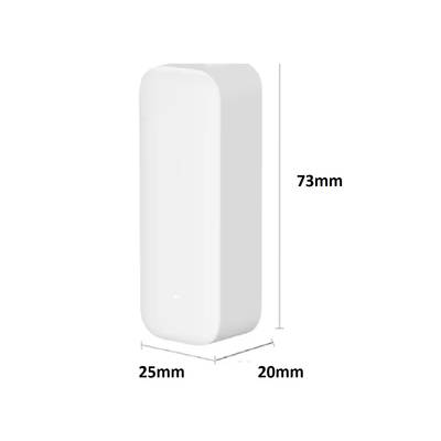 Luminaire LED, rectangulaire blanc, bords arrondis, dimensions 73mm x 25mm x 20mm, idéal pour les solutions d'éclairage modernes.