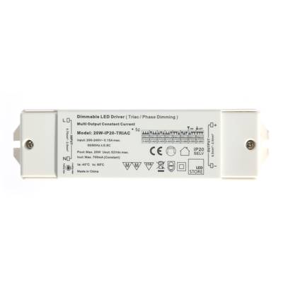 20W TRIAC dimmable DRIVER, 250-700mA adjustable