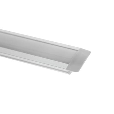 Gros plan d'une barre lumineuse LED moderne noire et blanche sur fond blanc, parfaite pour les designs minimalistes. Idéale pour des solutions d'éclairage LED élégantes.