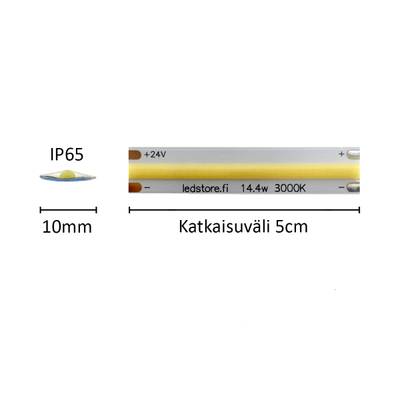Bande LED SOLO, 3000K, 24V, 14,4W/m, IP65, CRI92