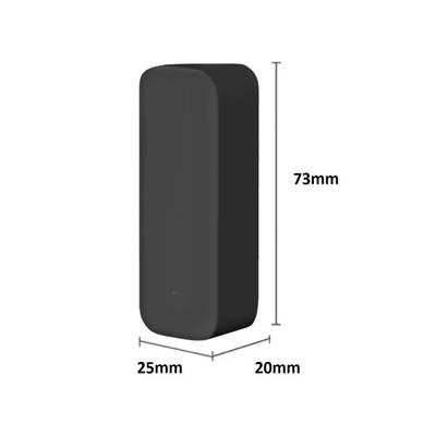 Variateur LED, rectangle blanc, bords arrondis, dimensions 73x25x20 mm, fond.