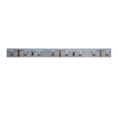 Bande horizontale de LED, petites LED SMD, contacts cuivre, éclairage flexible, fond blanc, éclairage