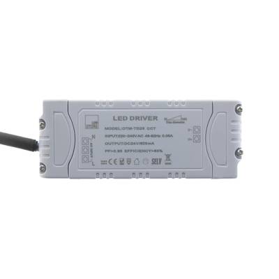 Transformateur led 15W 24V gris avec bornes à vis