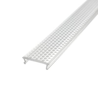 Couvercle transparent anti-éblouissement pour profilé led