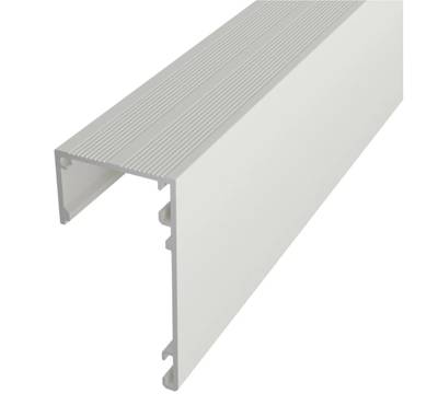 profilé aluminium blanc de 1cm pour bande LED pour toiture, 2000x55x29mm, pour éclairage indirect