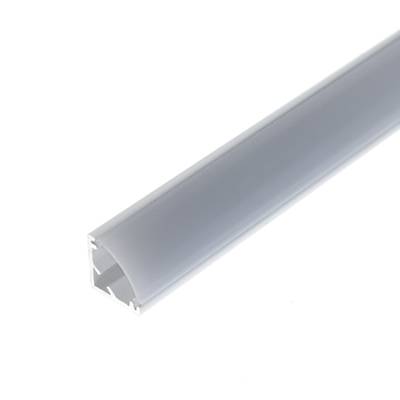 Profilé en aluminium pour bande LED 10x10 mm, 3 m, 45 degrés, blanc