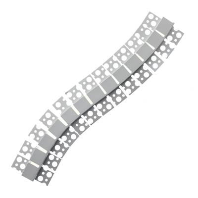 Supports de montage pour LED avec des trous pour le passage des câbles et la ventilation, sur fond blanc.