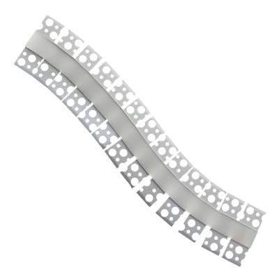 Profilé flexible, en aluminium double face, encastré, pour bande LED 3000mm, aluminium brossé Profilé flexible, en aluminium double face, encastré, pour bande LED 3000mm, aluminium brossé