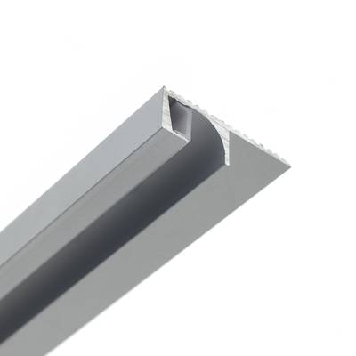 Profilé aluminium pour bande LED, éclairage indirect pour escaliers/marches/ paliers/etc, 3m, aluminium brossé