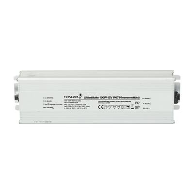 Transformateur LED, 12 V, 100 W, WINLED, gradable par TRIAC, IP67 Transformateur LED, 12 V, 100 W, WINLED, gradable par TRIAC, IP67
