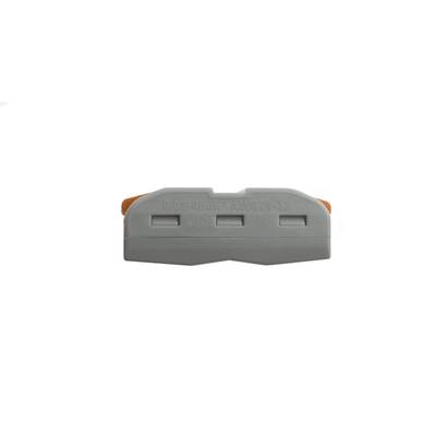 Connecteur électrique d'éclairage, plastique gris, 3 trous, marquage faible ; convient aux systèmes de câblage LED.