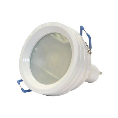 Support de lampe rond, pour GU10/MR16, IP44, blanc, 18mm de haut