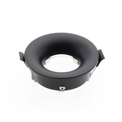 VOID support de lampe ronde encastrée + douille GU10/MR16, IP44, noir