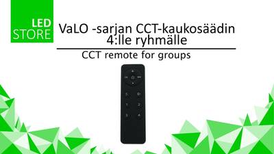 Télécommande pour gradation LED - VaLO, pour quatre groupes de luminaires CCT