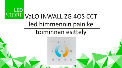 VaLO Contrôleur mural sans fil Zigbee CCT LED pour 4 groupes, 230V VaLO Contrôleur mural sans fil Zigbee CCT LED pour 4 groupes, 230V