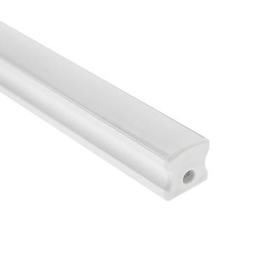 Profilé en aluminium pour bande LED 2500x16x18mm, pour montage en surface, blanc