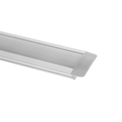 Profilé aluminium pour bande LED 3000x8x25mm, encastré, étroit, aluminium brossé