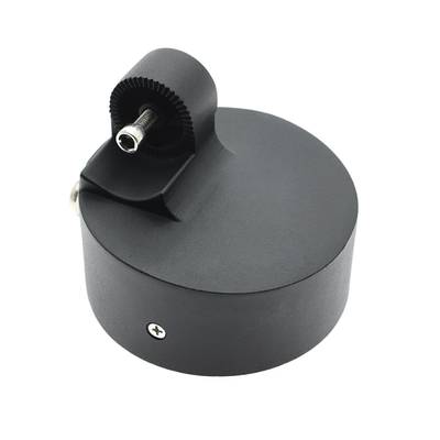 Tête de trépied panoramique rotative noire de première qualité avec réglage de la vitesse - idéale pour la photographie et la vidéographie professionnelles.