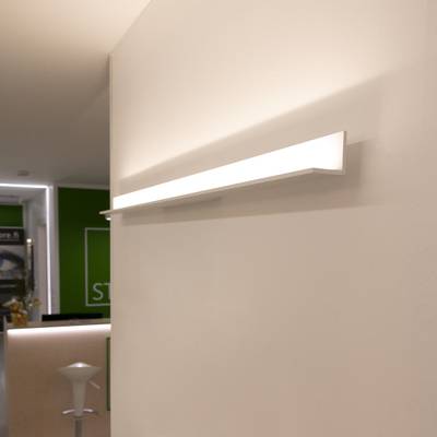 Applique LED 1200, 3000K, 16.8W, CRI80, IP54, blanc mat