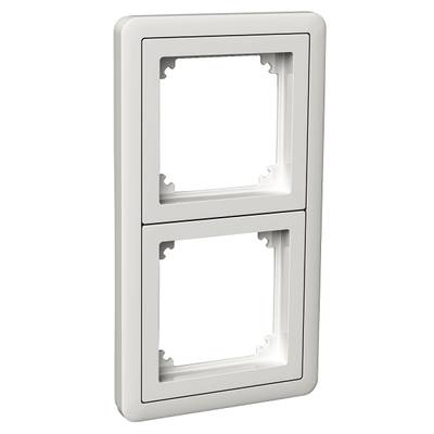 Déflecteur d'éclairage blanc, en deux parties, avec 2 positions d'interrupteur verticales, pour l'installation de LED.