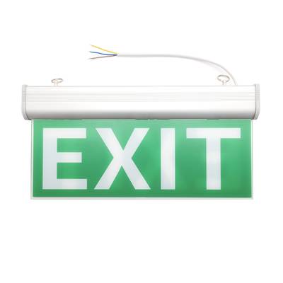 Luminaire de secours suspendu EXIT LED avec batterie de secours intégrée, 5W, 230V