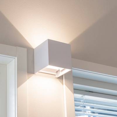 Applique LED FUNK, 3500K, dimmable, 2x7W, CRI93, IP65, blanc