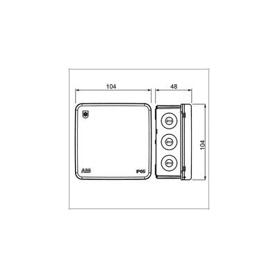 Boîte de montage AP10 105x105x47 IP65
