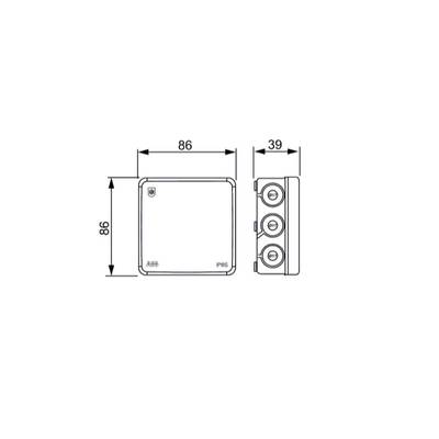 Boîte de montage AP9 86x86x40 IP65