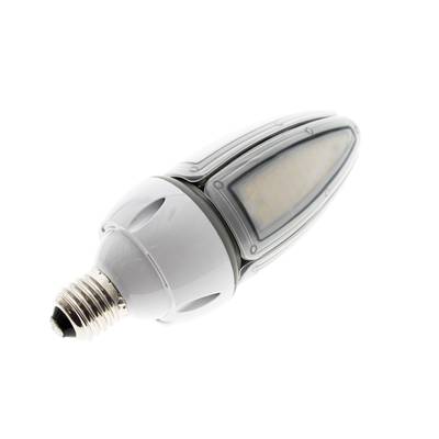 Lampe LED économe en énergie avec un design allongé, une base en métal et un couvercle dépoli pour un éclairage optimal. Parfaite pour les espaces modernes et les maisons écologiques.