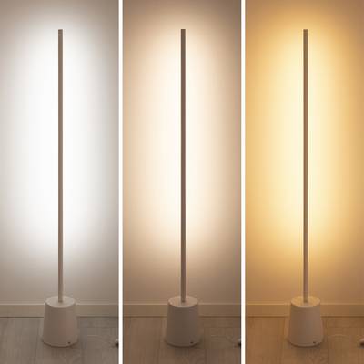 Luminaire de sol Slim LED à efficacité lumineuse blanc froid, neutre et jaune chaud, pour montage mural