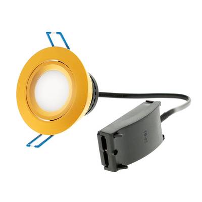 Downlight LED - ModLed module dimmable 7W, 230V avec cadre directionnel or mat, CRI98