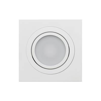 Plafonnier rectangulaire blanc à encastrer avec lentille ronde - LED lighting business.