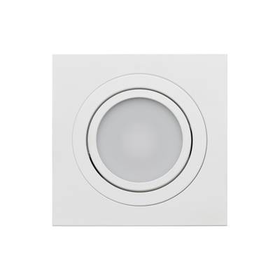 Plafonnier encastré rectangulaire avec ampoule LED ronde, idéal pour les intérieurs modernes. Illuminez votre espace grâce à un éclairage économe en énergie.