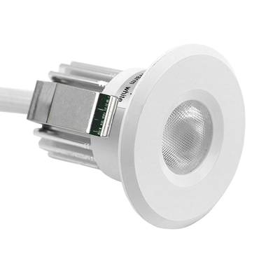 Kit downlight LED 102 3W spot, pour locaux humides, blanc, 3000K
