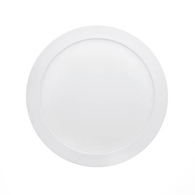 Plafonnier LED blanc rond moderne avec un design élégant, idéal pour améliorer les intérieurs avec un éclairage économe en énergie.