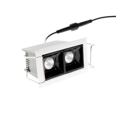 Projecteur LED - LINJA 2, IP44, dimmable 2x2W, blanc/noir, CRI90, 4000K