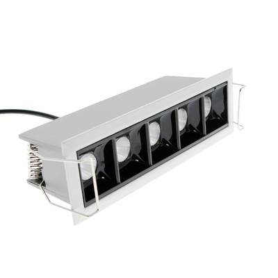 Projecteur LED - LINJA 5, IP44, dimmable 5x2W, blanc/noir, CRI90, 3000K