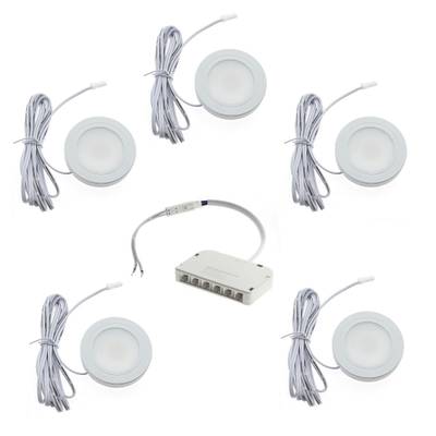 Luminaire de meuble, LUMO 5x1W, dimmable, IP44