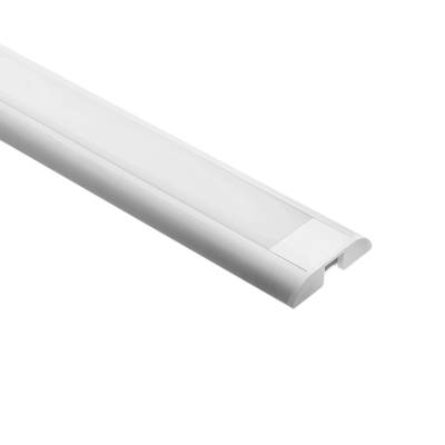 Profil aluminium pour bande LED 2500x9x39mm, montage en surface, aluminium brossé